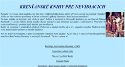 Desktop Screenshot of libraries.svetlonevidiacim.sk